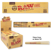 RAW CONE CLASSIC KING SIZE 70/45 20CT | 12PK
